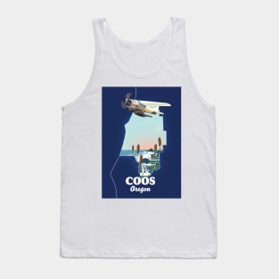 Coos Oregon Travel map Tank Top